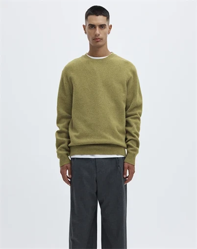 ANNARR - ANRRagi Wool Crew Neck Strik - Going Green